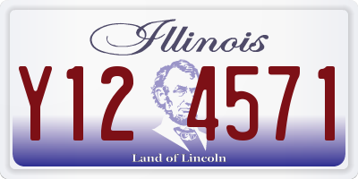 IL license plate Y124571