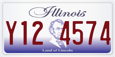 IL license plate Y124574