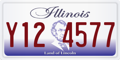 IL license plate Y124577