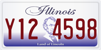 IL license plate Y124598
