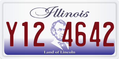 IL license plate Y124642