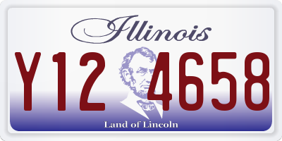 IL license plate Y124658