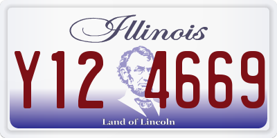 IL license plate Y124669