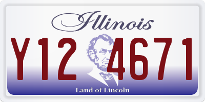 IL license plate Y124671