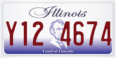 IL license plate Y124674