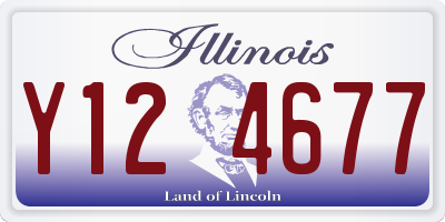 IL license plate Y124677