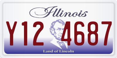 IL license plate Y124687