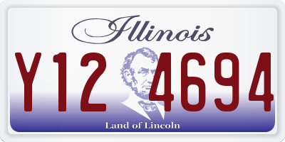 IL license plate Y124694
