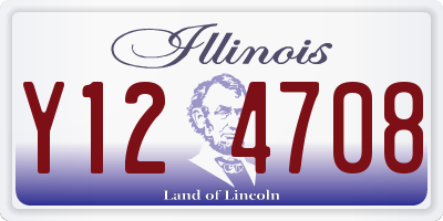 IL license plate Y124708