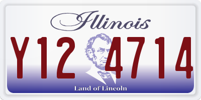 IL license plate Y124714