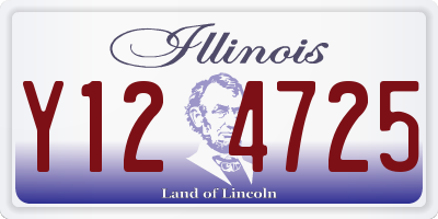 IL license plate Y124725