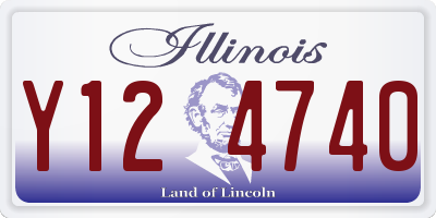 IL license plate Y124740