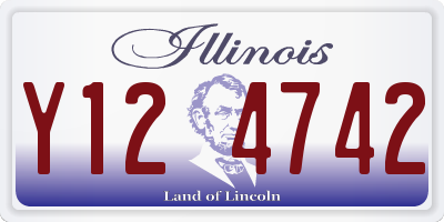 IL license plate Y124742