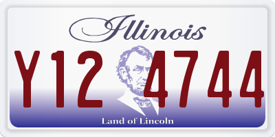 IL license plate Y124744