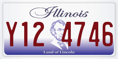 IL license plate Y124746