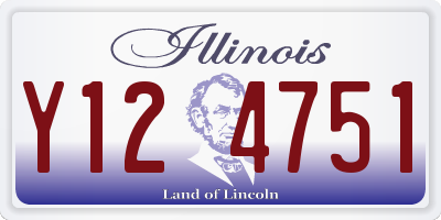 IL license plate Y124751