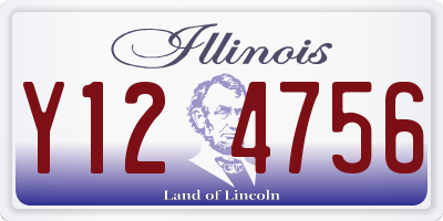 IL license plate Y124756
