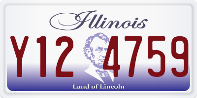 IL license plate Y124759