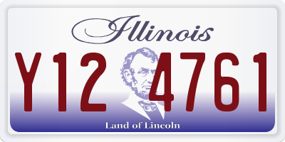 IL license plate Y124761