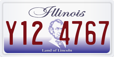 IL license plate Y124767