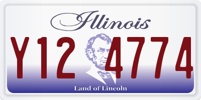 IL license plate Y124774