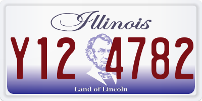 IL license plate Y124782