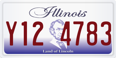 IL license plate Y124783