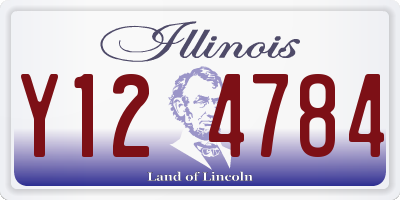 IL license plate Y124784