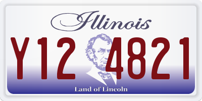 IL license plate Y124821