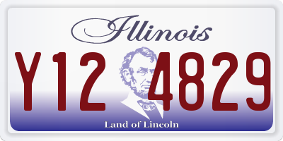 IL license plate Y124829