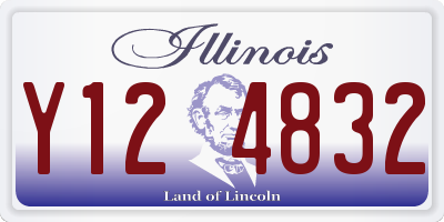 IL license plate Y124832