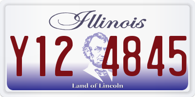 IL license plate Y124845