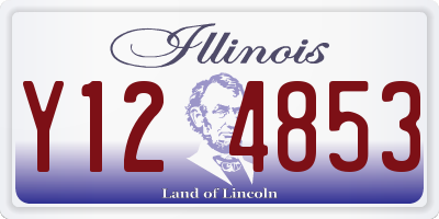 IL license plate Y124853