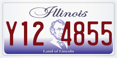 IL license plate Y124855