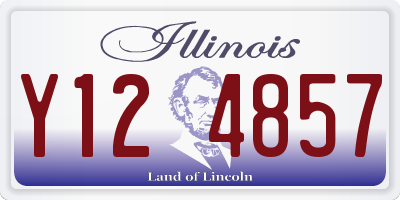 IL license plate Y124857