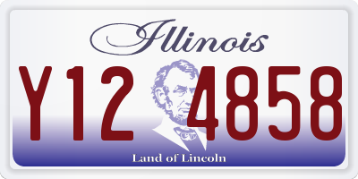 IL license plate Y124858