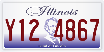 IL license plate Y124867