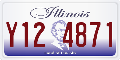 IL license plate Y124871