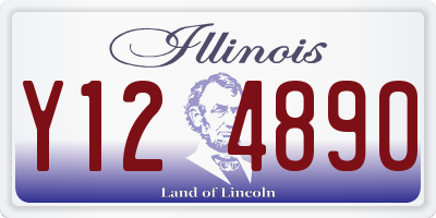 IL license plate Y124890