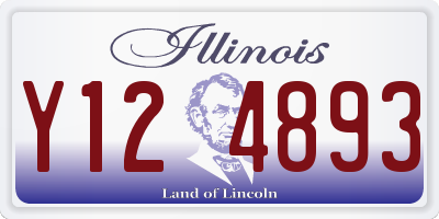 IL license plate Y124893
