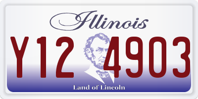 IL license plate Y124903