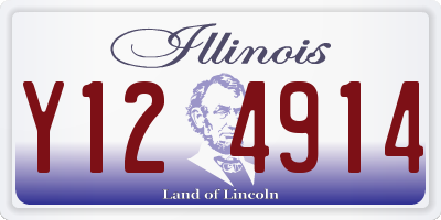 IL license plate Y124914