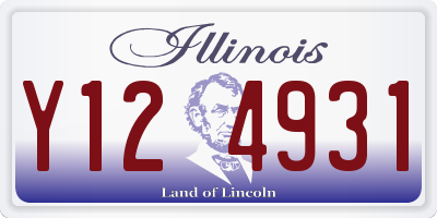 IL license plate Y124931