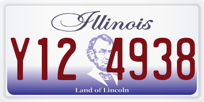 IL license plate Y124938
