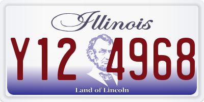 IL license plate Y124968