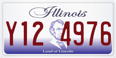IL license plate Y124976