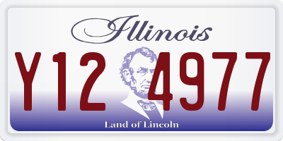 IL license plate Y124977