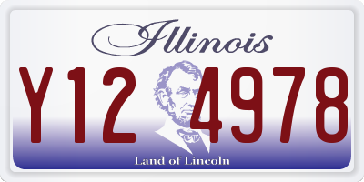IL license plate Y124978