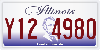 IL license plate Y124980