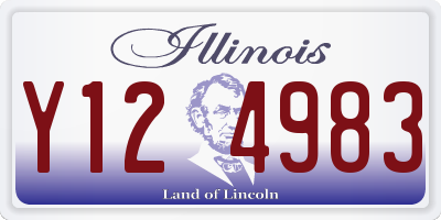 IL license plate Y124983